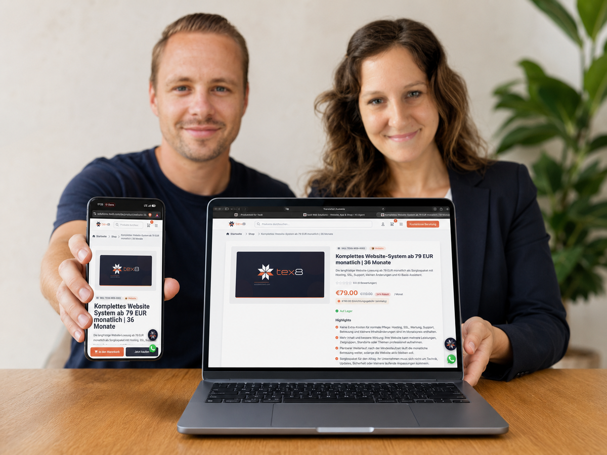 Website: digitales Fundament für Wachstum | 36 Monate